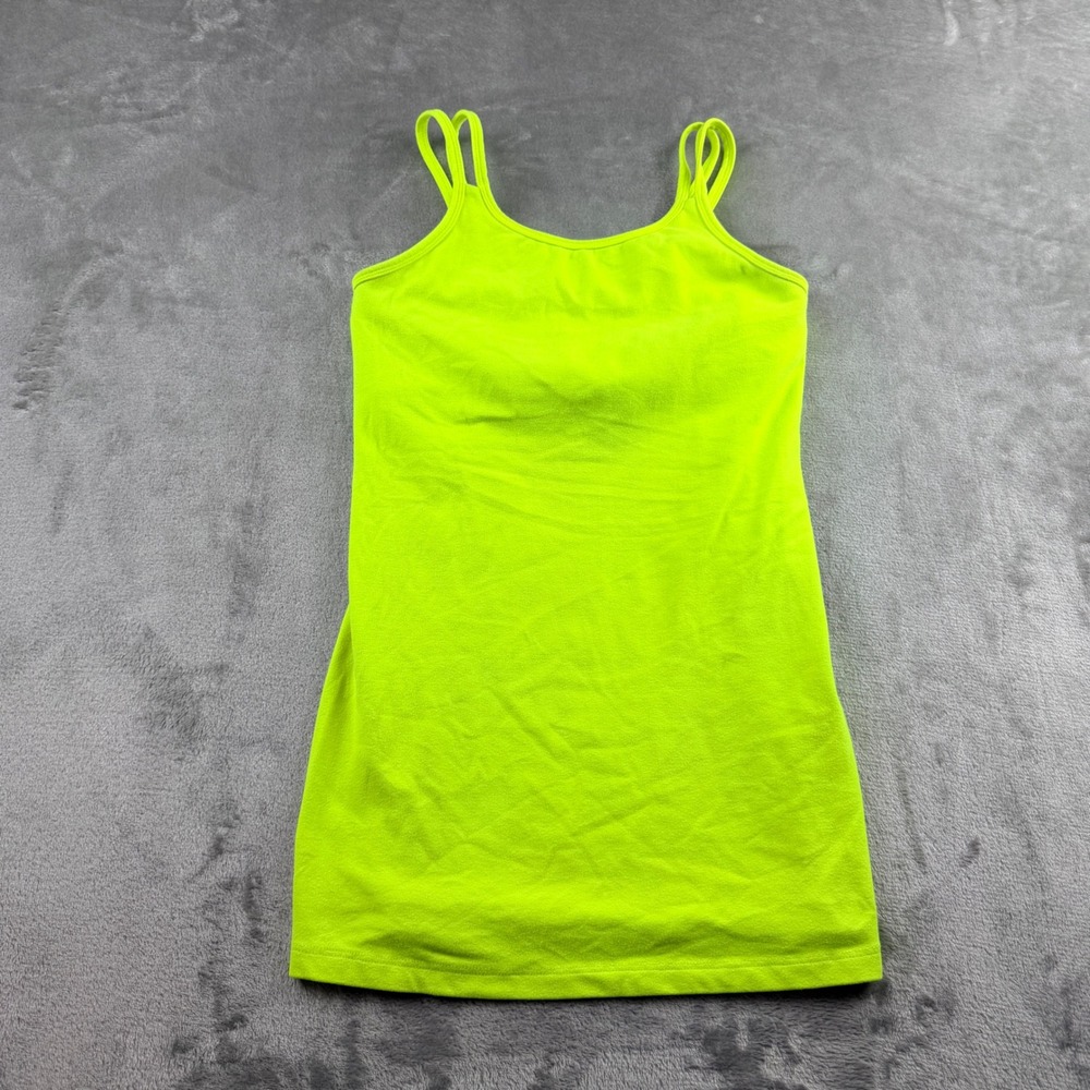 Beyond Yoga Women's S Neon Yellow Camisole Tank Top Shelf Bra Activewear Camy